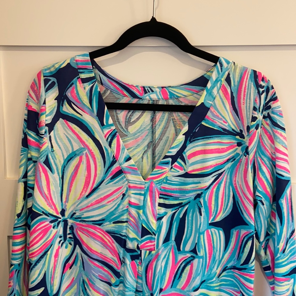 3/4 sleeved Lilly Pulitzer dress, size M. Worn 2x.
